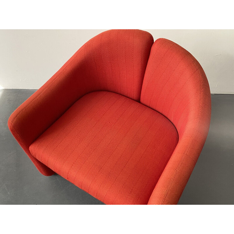 Armchair Red PS142  by Eugenio Gerli for Tecno Italy, 1960s