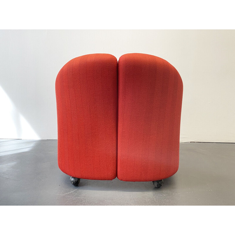 Armchair Red PS142  by Eugenio Gerli for Tecno Italy, 1960s