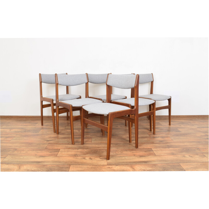 Set of 6 Teak Dining Chairs by Erik Buch Mid-Centuy Danish 1960s