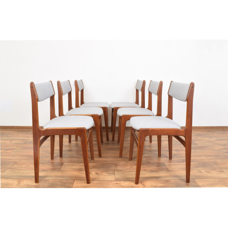 Set of 6 Teak Dining Chairs by Erik Buch Mid-Centuy Danish 1960s