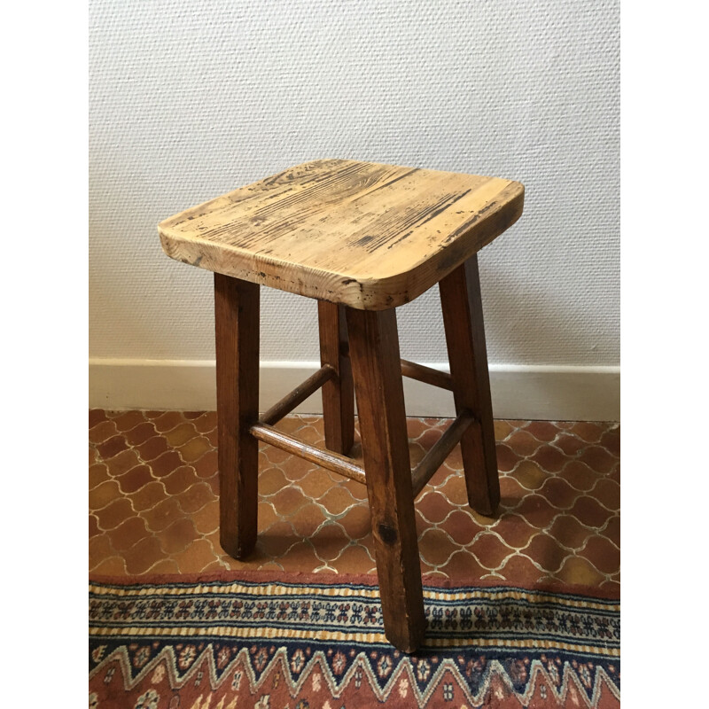 Vintage Wooden Stool Country style