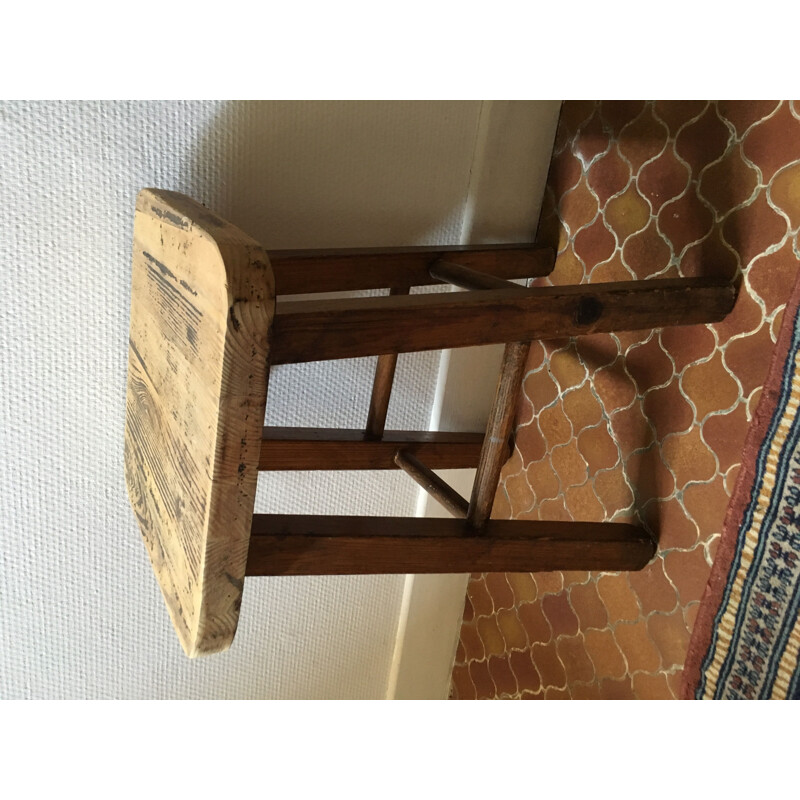 Vintage Wooden Stool Country style