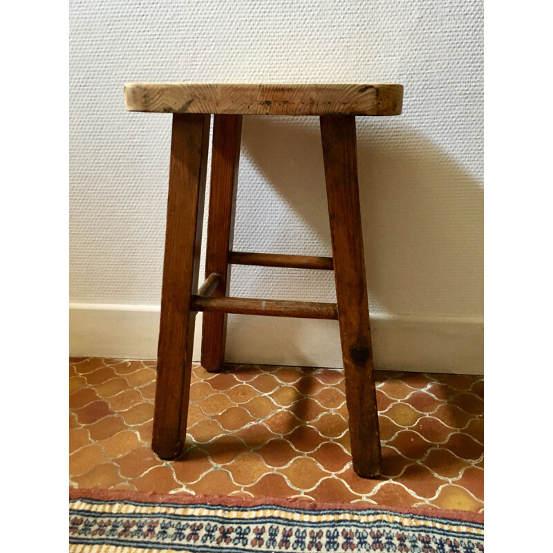 Vintage Wooden Stool Country style