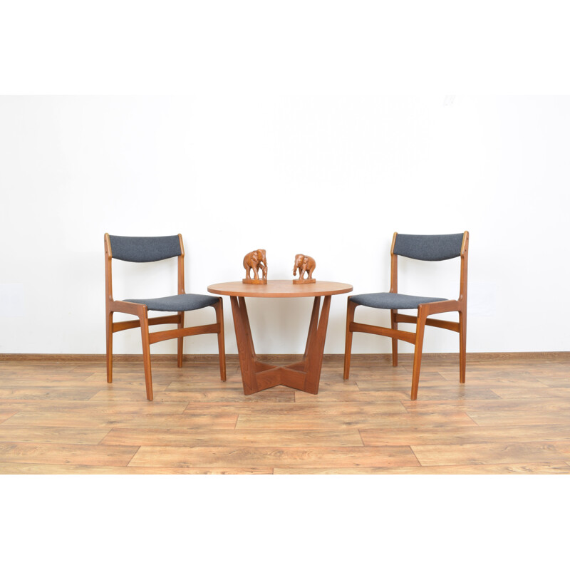 Ensemble de 4 chaises à manger vintage en teck de la mi-centuy par Erik Buch, danoises 1960
