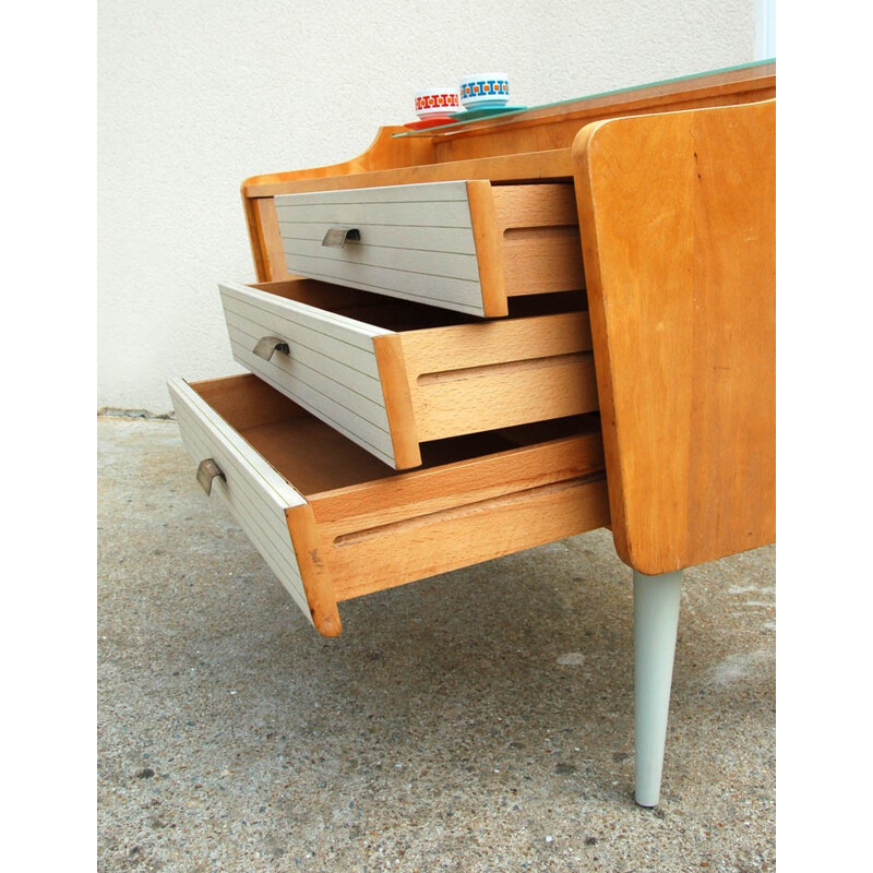 Vintage 3-drawer sideboard - 1950s