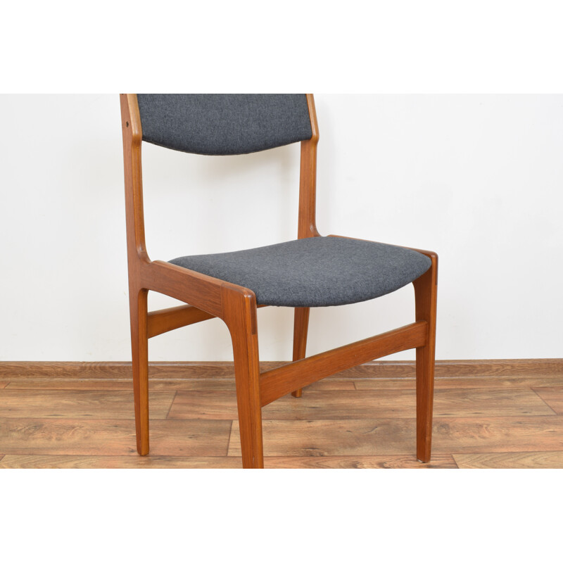 Set of 8 Mid-Century Danish Teak Dining Chairs by Erik Buch, 1960s