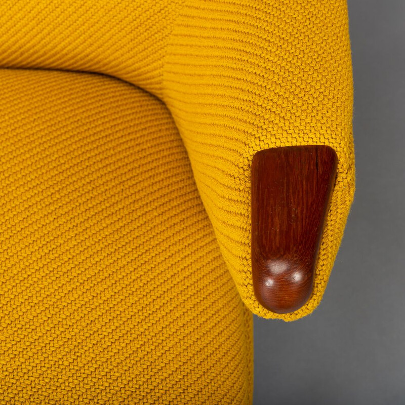 Ocher Yellow Sofa by Johannes Andersen for CFC Silkeborg, Danish 1960s