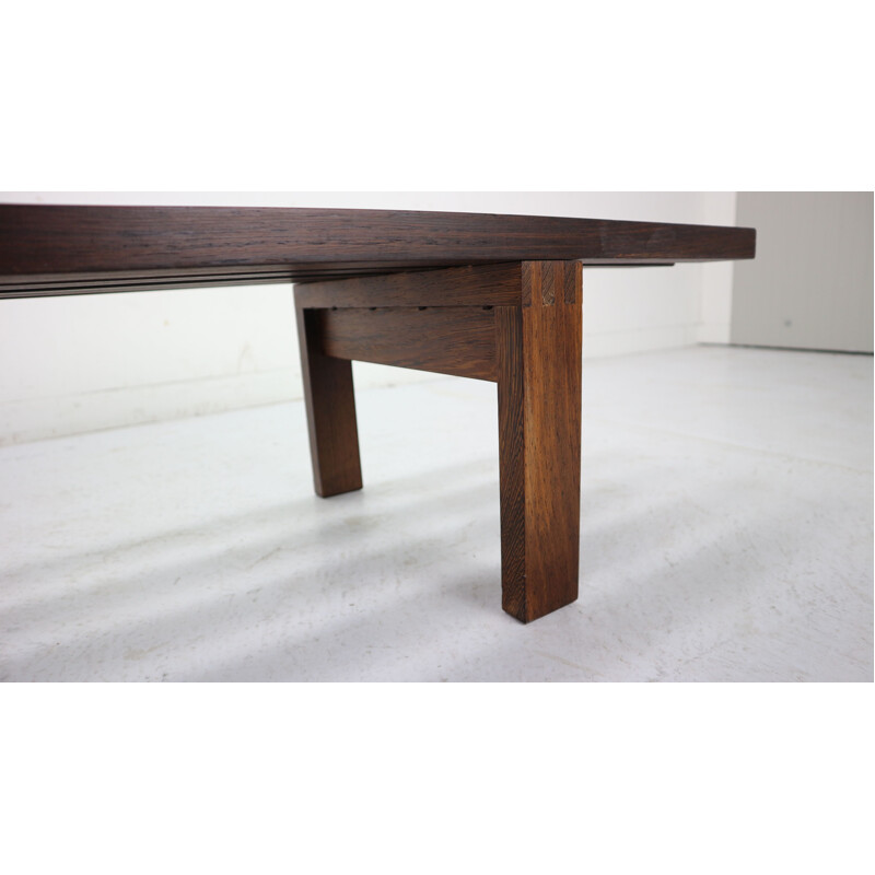 Wenge slat bench vintage Martin Visser for 't Spectrum Dutch 1961