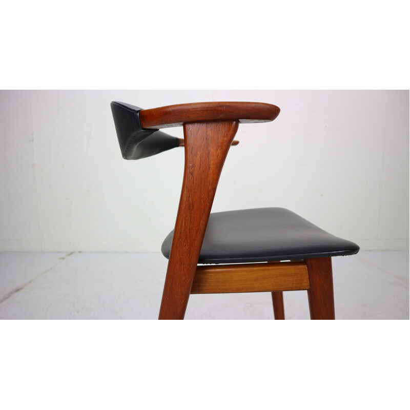 Fauteuil vintage Erik Kirkegaard pour Hong Stolefabrik Teak, Danemark, 1960