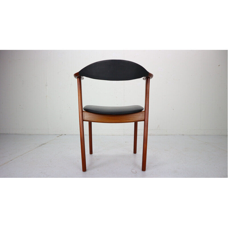 Fauteuil vintage Erik Kirkegaard pour Hong Stolefabrik Teak, Danemark, 1960