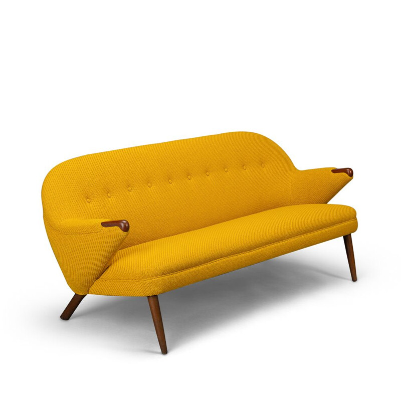 Ocher Yellow Sofa by Johannes Andersen for CFC Silkeborg, Danish 1960s