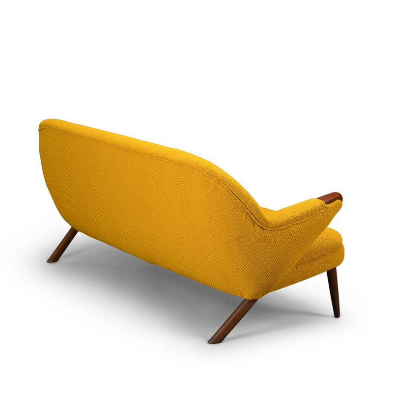 Ocher Yellow Sofa by Johannes Andersen for CFC Silkeborg, Danish 1960s