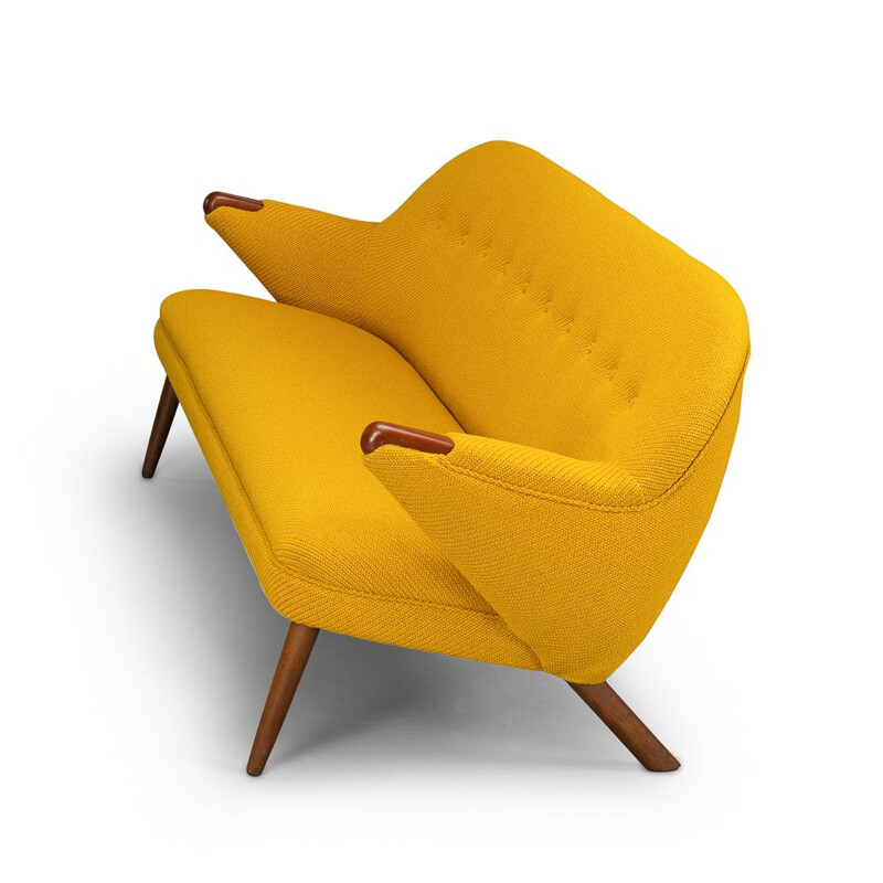 Ocher Yellow Sofa by Johannes Andersen for CFC Silkeborg, Danish 1960s