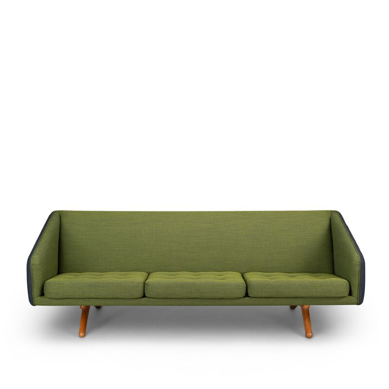 3-Seater Sofa  Mid-Century Green Model ML-90 by Illum Wikkelsø for Michael Laursen, 1960s