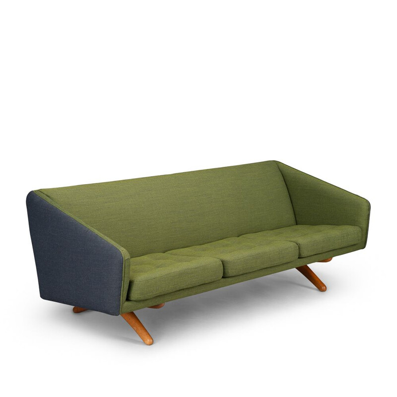 3-Seater Sofa  Mid-Century Green Model ML-90 by Illum Wikkelsø for Michael Laursen, 1960s