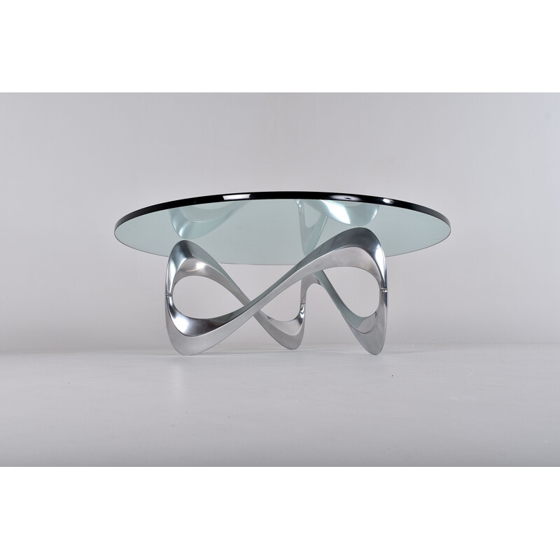 Vintage coffee table by Knut Hesterberg for Ronald Schmitt 1960