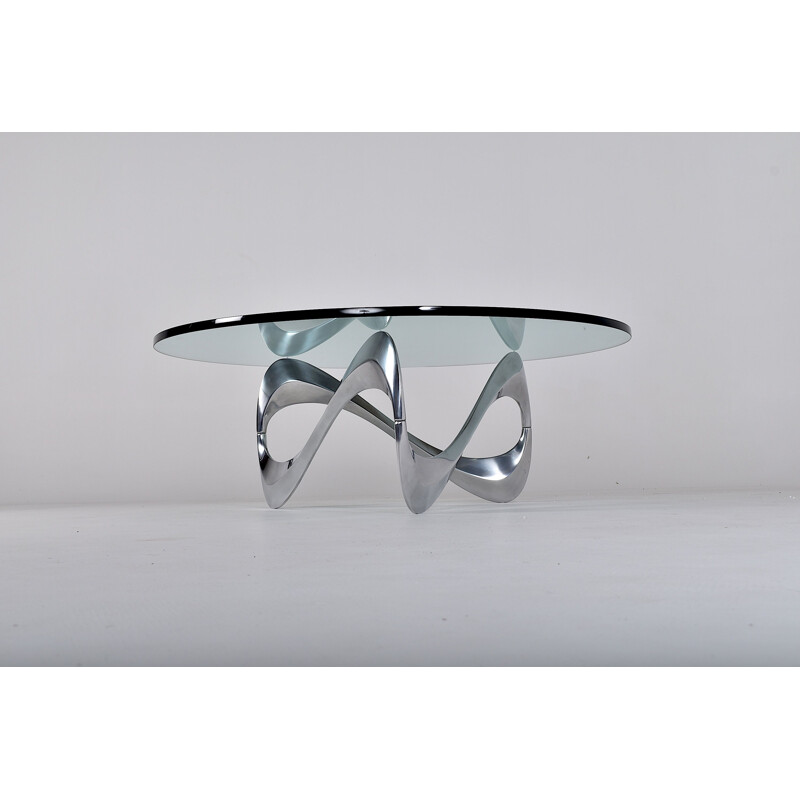 Vintage coffee table by Knut Hesterberg for Ronald Schmitt 1960