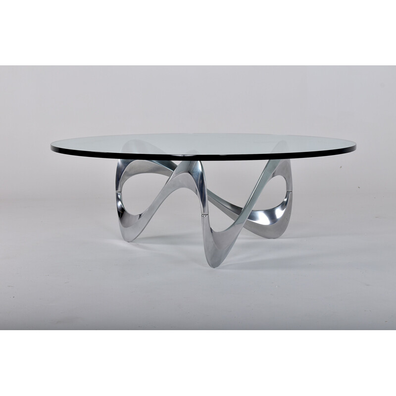 Vintage coffee table by Knut Hesterberg for Ronald Schmitt 1960