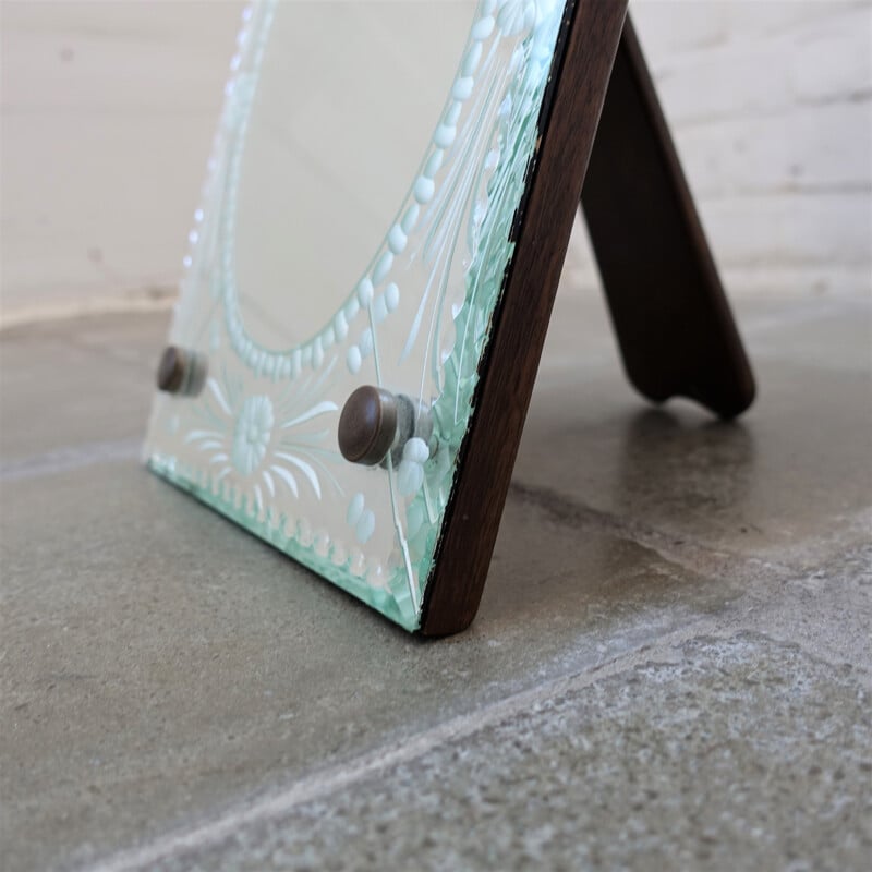 Vintage Art Nouveau table mirror