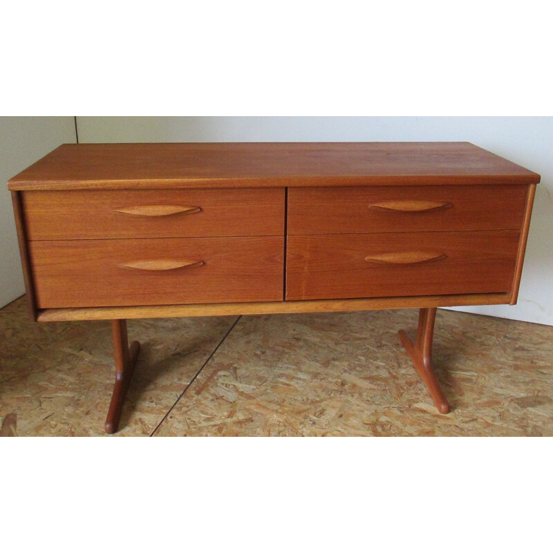 Vintage chest of drawers 4 Drawers by Austin Suite by F.Guille