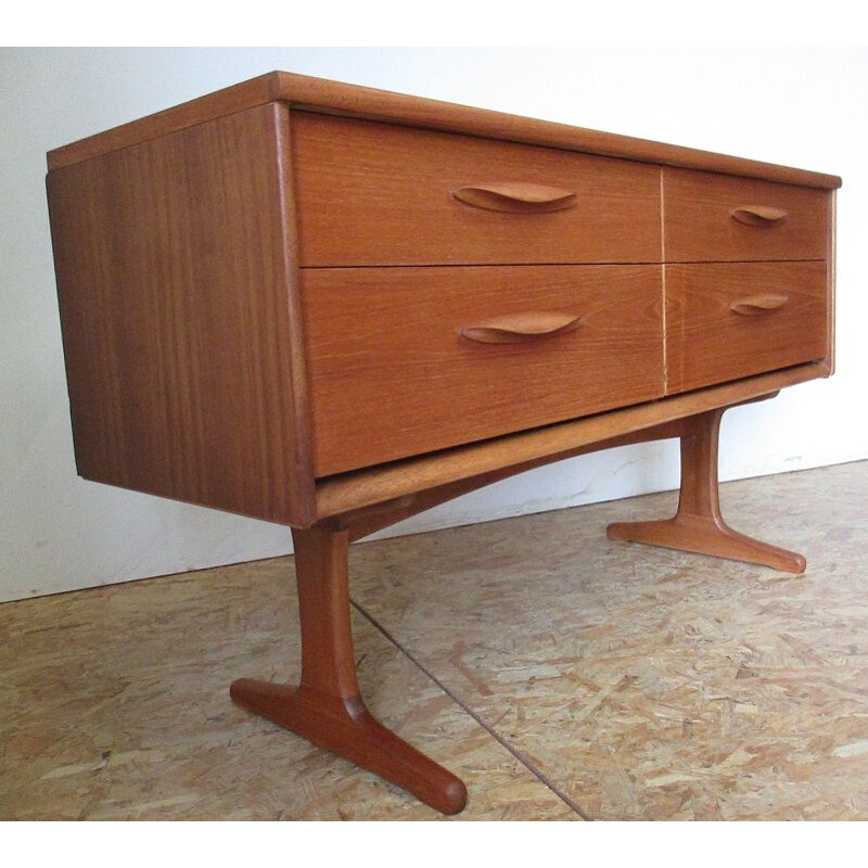 Vintage chest of drawers 4 Drawers by Austin Suite by F.Guille