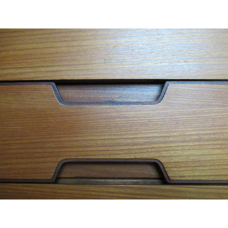 Vintage teak chest of drawers by G.Hoffstead for Uniflex International