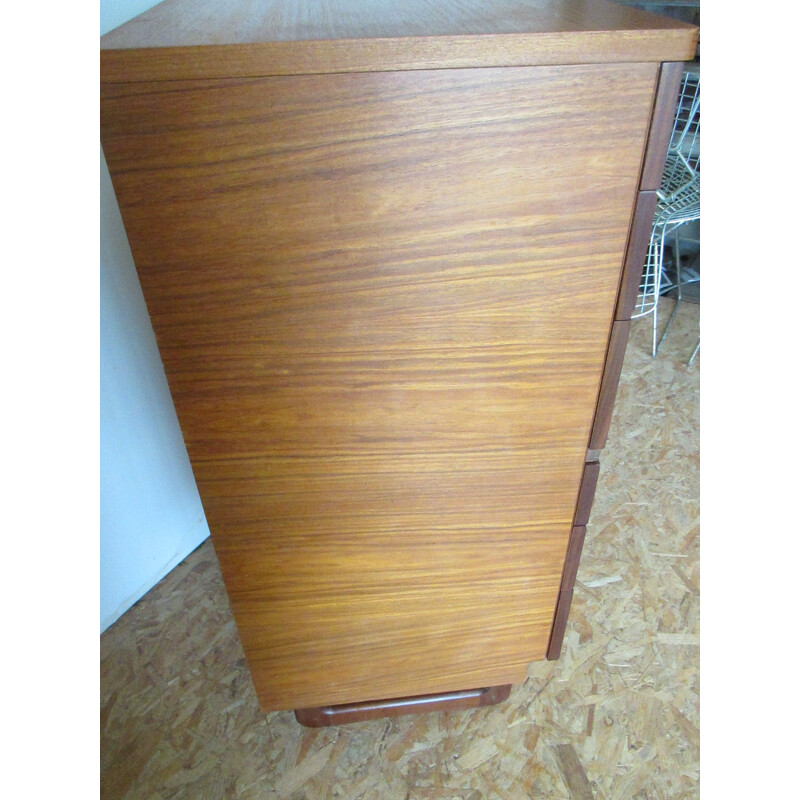 Vintage teak chest of drawers by G.Hoffstead for Uniflex International