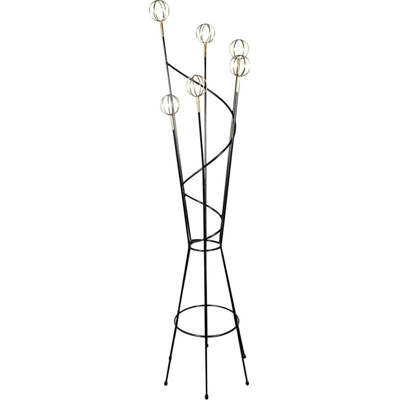 Geo Astrolabe vintage coat rack by Roger Feraud, 1950