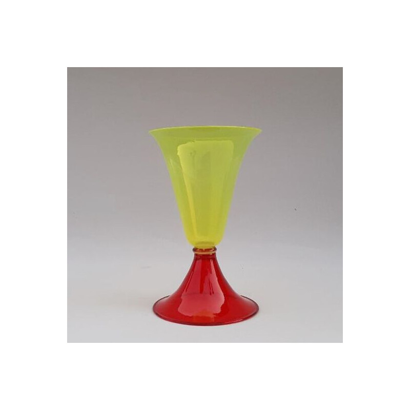 Vintage vase 'Memphis' by Ettore Sottsass for Formia, 1985