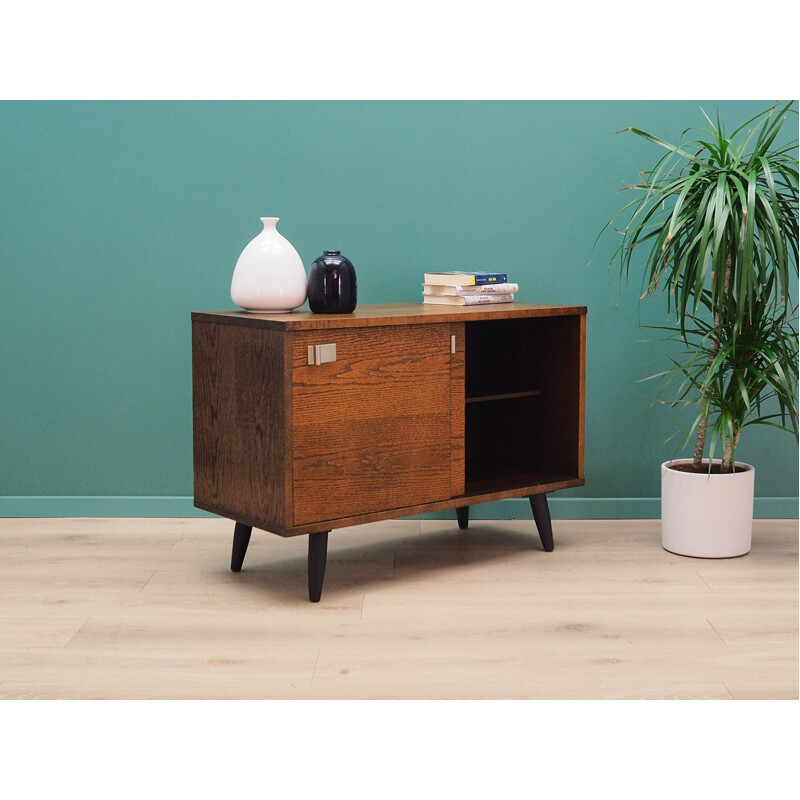 Vintage Danish oak veneer chest of drawers 1970