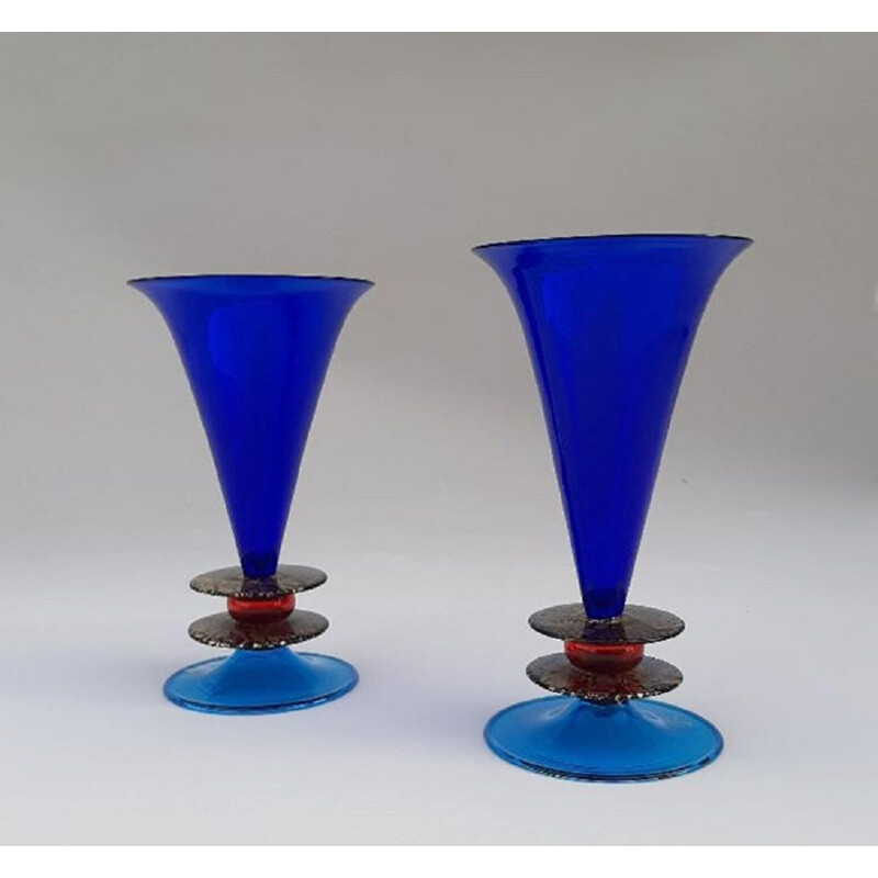 Pair of vases by Ettore Sottsass for Formia1985