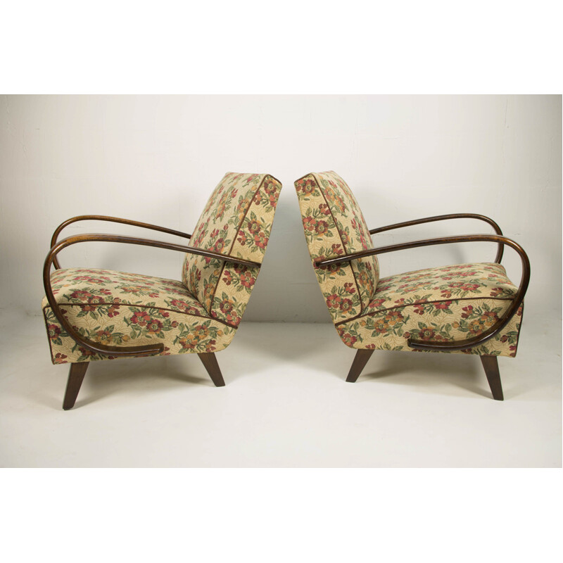 Paar vintage fauteuils van Jindrich Halabala, 1940