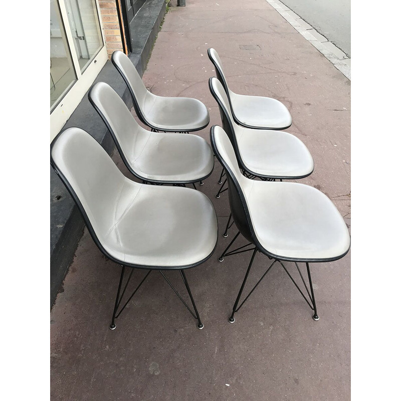 Charles EAMES - Lot de 6 chaises DSW - Circa 1970