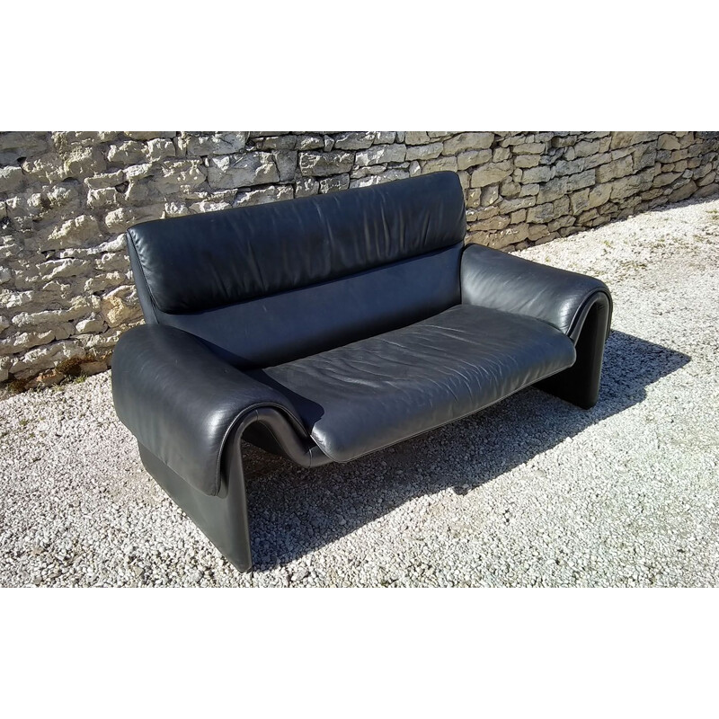 Vintage sofa DS201112 black de Sede 2000