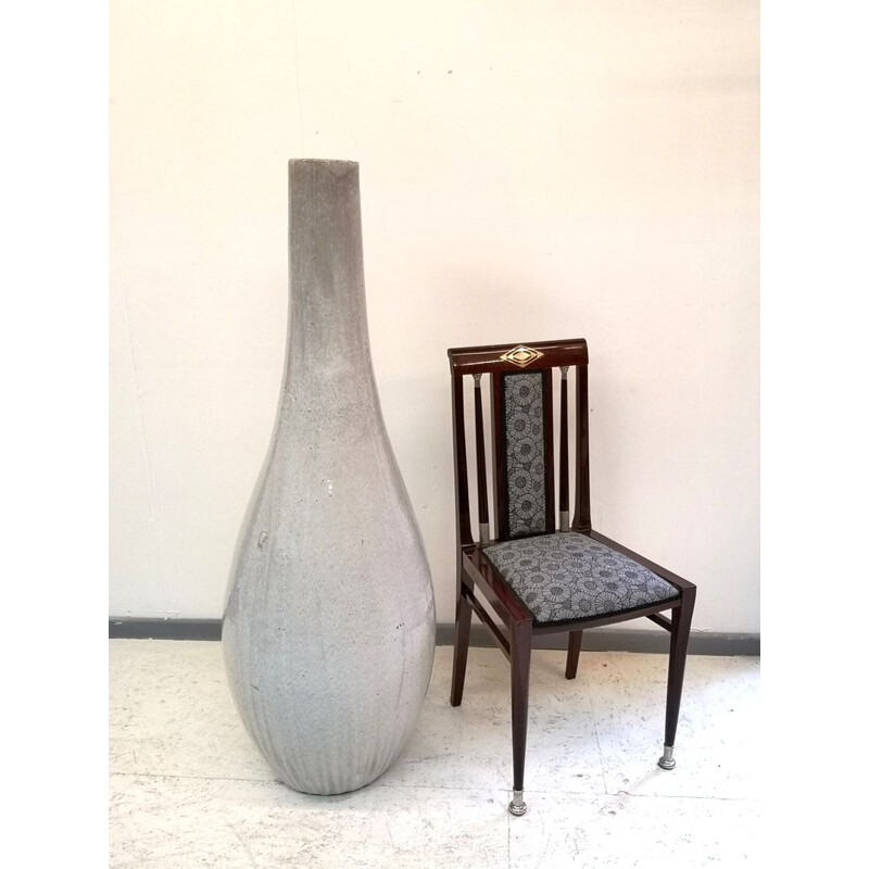 Grand vase vintage en céramique 1970