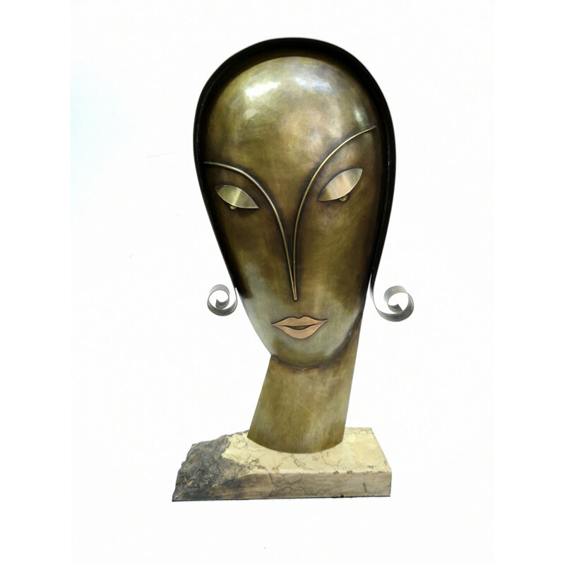 'Tête' by Paul Laszlo Horvath, Original Sculpture mid century