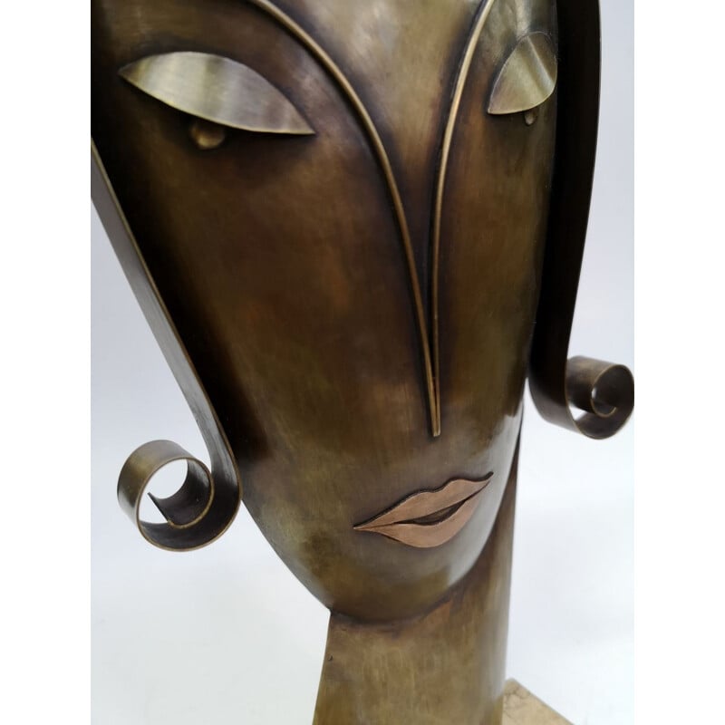 'Tête' by Paul Laszlo Horvath, Original Sculpture mid century