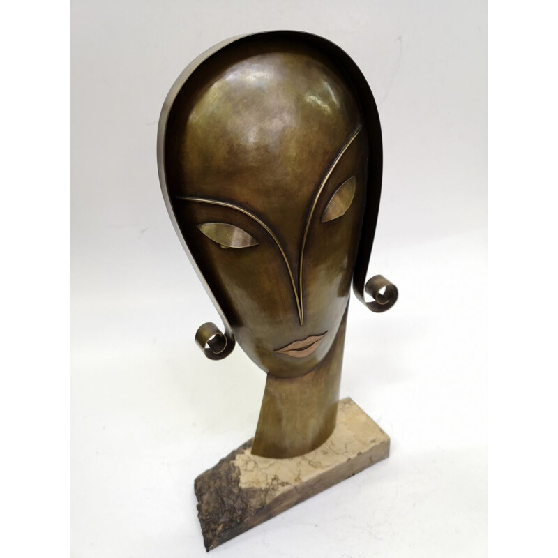 'Tête' by Paul Laszlo Horvath, Original Sculpture mid century