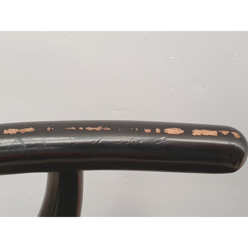 Vintage Chair CH24 Black Ebonized by Hans J. Wegner 1980