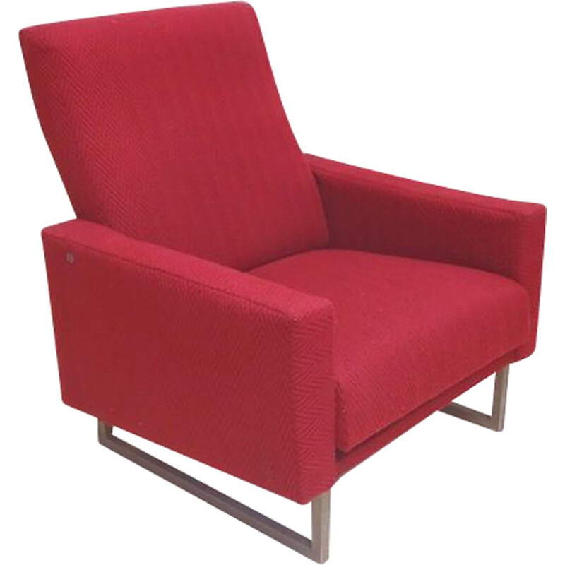 Par de cadeiras de sala de estar vintage de René-Jean Caillette 1960