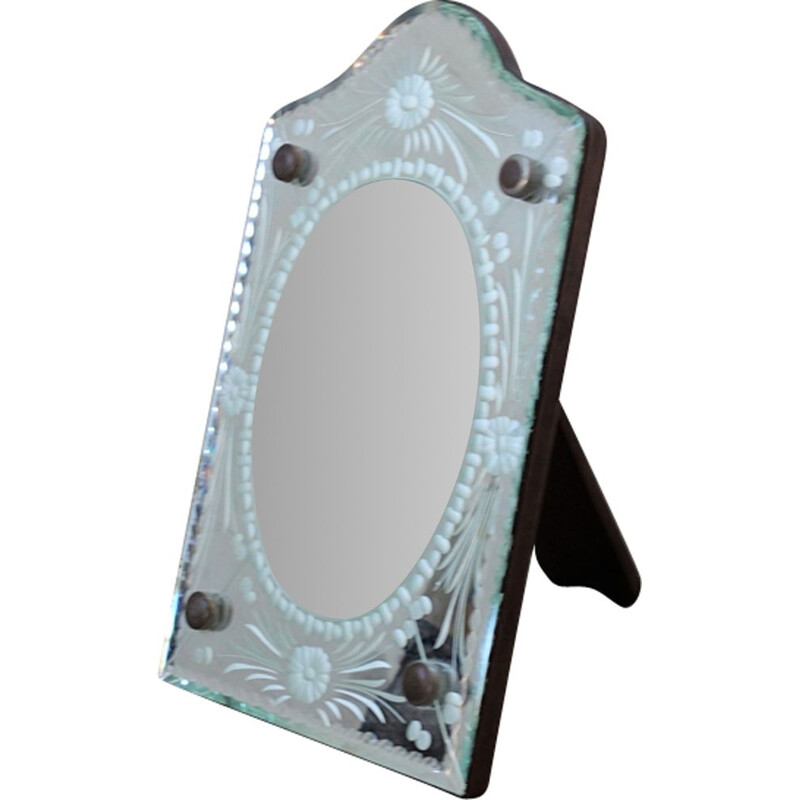 Vintage Art Nouveau table mirror