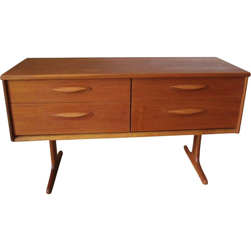 Vintage chest of drawers 4 Drawers by Austin Suite by F.Guille