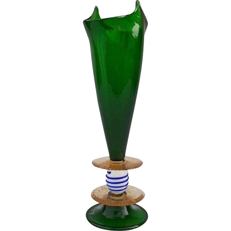 Vase 'Memphis' vintage par Ettore Sottsass pour Formia, 1985