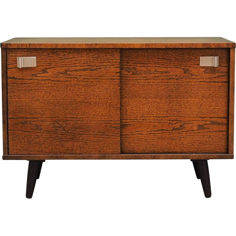 Vintage Danish oak veneer chest of drawers 1970