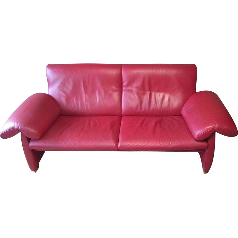 Canapé vintage DS1023 rouge De Sede 2000