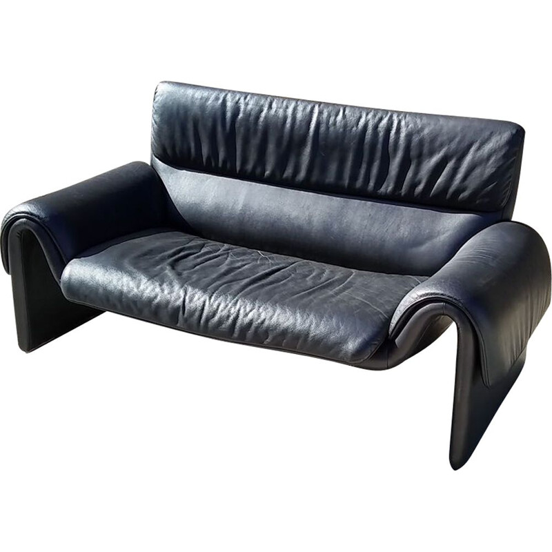 Vintage sofa DS201112 black de Sede 2000