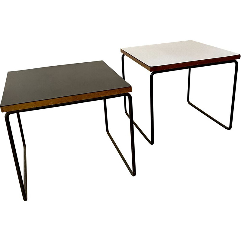 Pair of P. Guariche 1950 vintage flying tables