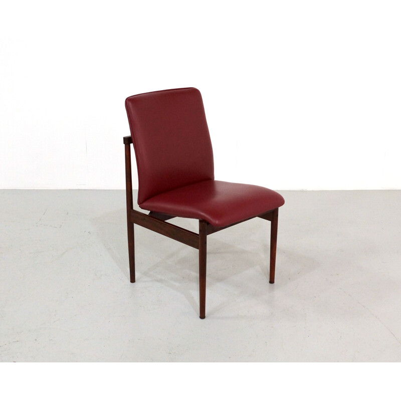 Conjunto de 4 cadeiras de pau-rosa de Inger Klingenberg para Fristho