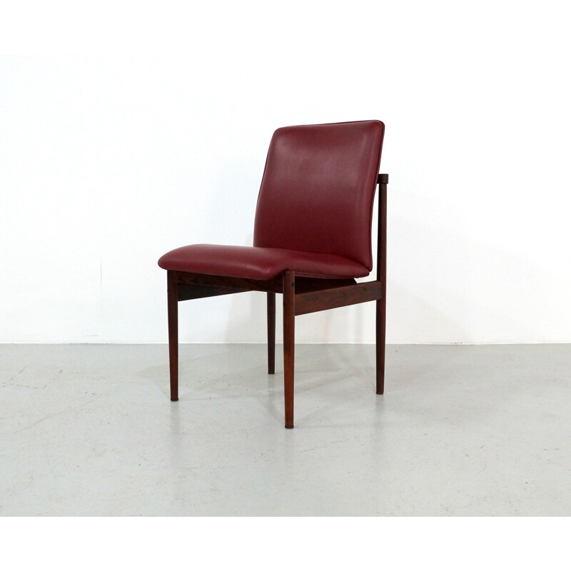 Conjunto de 4 cadeiras de pau-rosa de Inger Klingenberg para Fristho