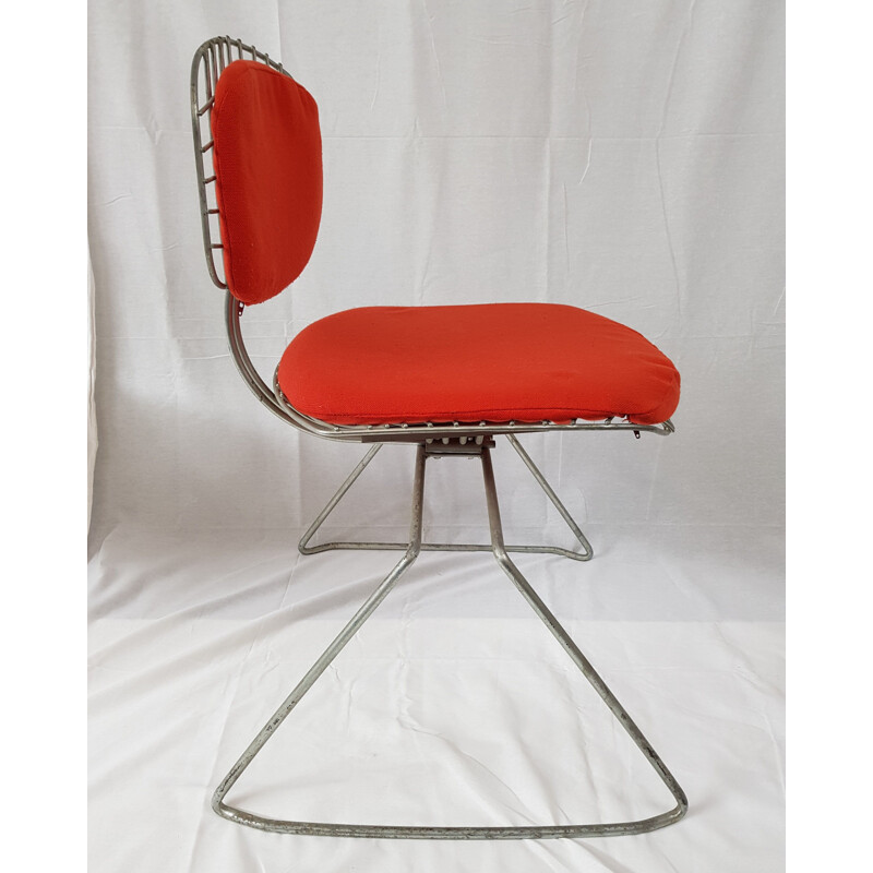Suite de 3 chaises vintage modèle Traineau ou Beaubourg par Michel Cadestin et Georges Laurent pour Teda 1977